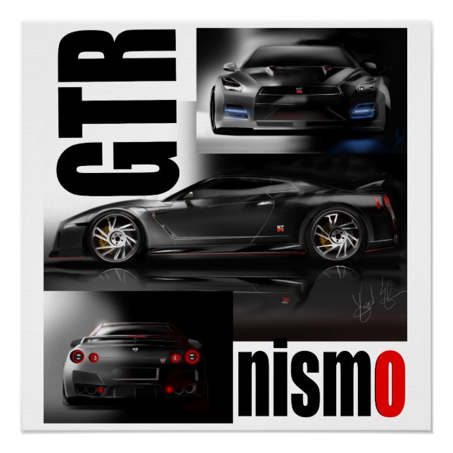 Póster The Legendary Supercar GTR Godzilla (Anverso)