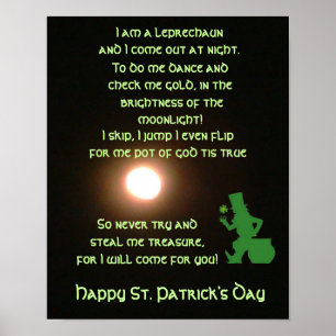Póster THE LEPRECHAUN SONG card