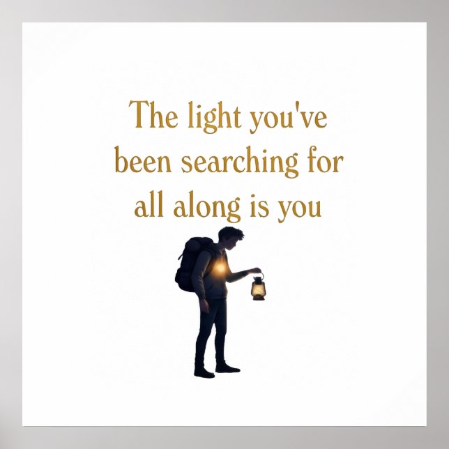 Póster The light is you iPad Smart Cover (Frente)