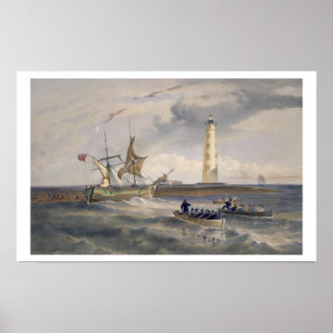 Póster The Lighthouse at Cape Chersonese, plate from 'The