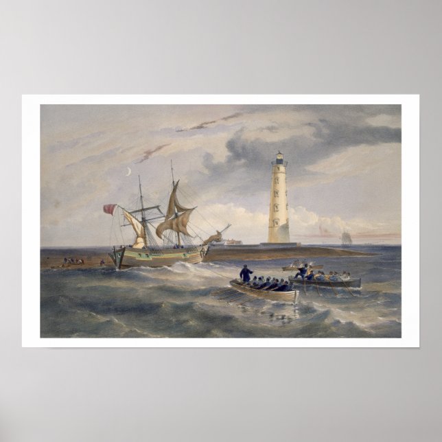 Póster The Lighthouse at Cape Chersonese, plate from 'The (Frente)