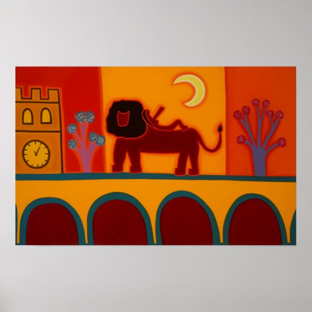 Póster The Lion From Fulham Broadway 2008 (Frente)