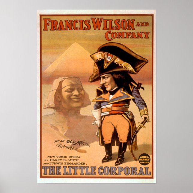 Póster "The Little Corporal" Egypt Sphinx Theatre (Frente)