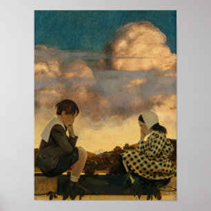 Póster The Little Peach, 1904 de Maxfield Parrish