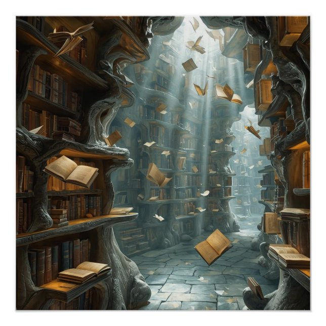 Póster The Living Library (Anverso)