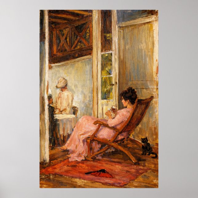 Póster The Loggia by John William Waterhouse (Frente)