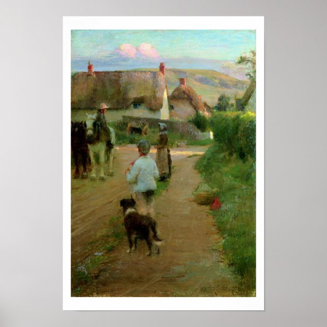 Póster The Loiterers, 1888 (aceite sobre lienzo) (Frente)