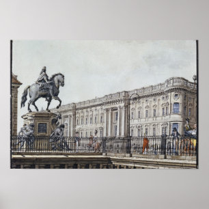 Póster The long bridge with an aristocratic monument
