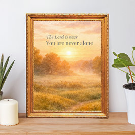 Póster The Lord Is Near Christian Faith 