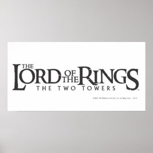Póster THE LORD OF THE RINGS horizontal logo