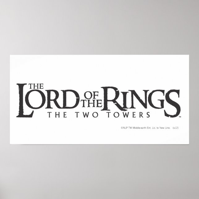 Póster THE LORD OF THE RINGS horizontal logo (Frente)