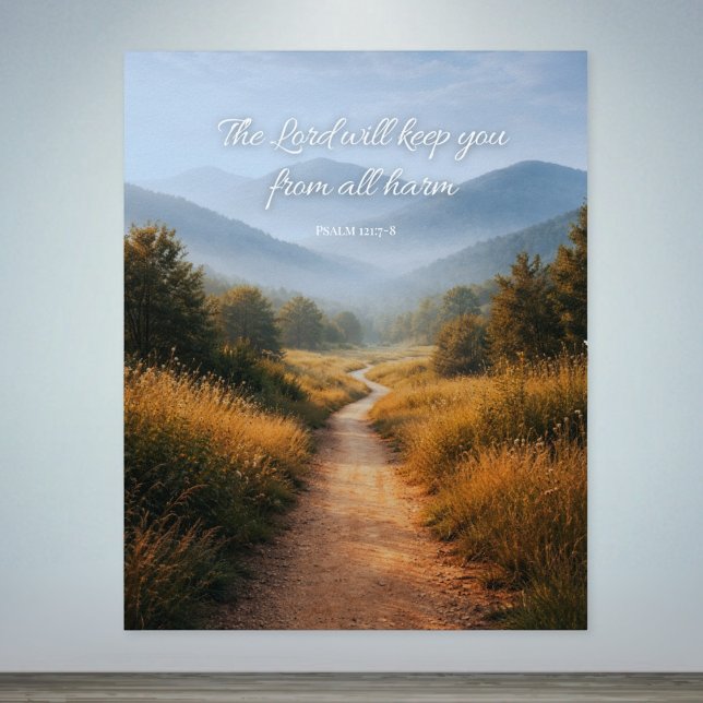 Póster The Lord Will Keep You Psalm 121 Christian Poster (Subido por el creador)