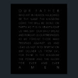 Póster The Lord's Prayer Black<br><div class="desc">The Lord's Prayer Black</div>