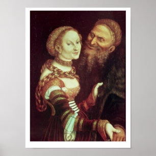 Póster The Lovesick Old Man, 1553 (oil on panel)