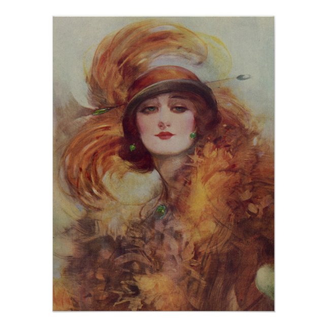 Póster The Lure Of The Green Eyes - W.H. Barribal (Anverso)