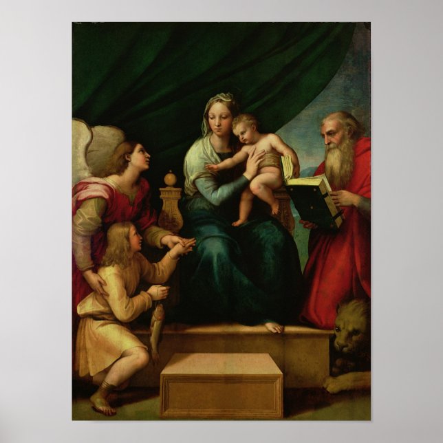Póster The Madonna of the Fish  c.1513 (Frente)