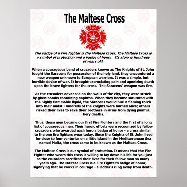 Póster The Maltese Cross (Frente)