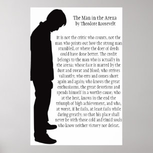 Póster The Man in the Arena
