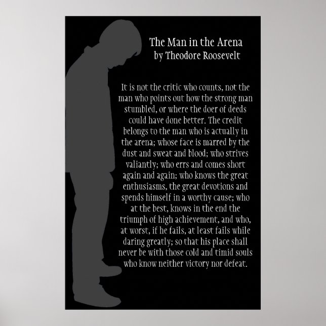 Póster The Man in the Arena (Frente)