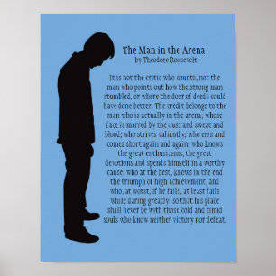 Póster The Man in the Arena 11 X 14