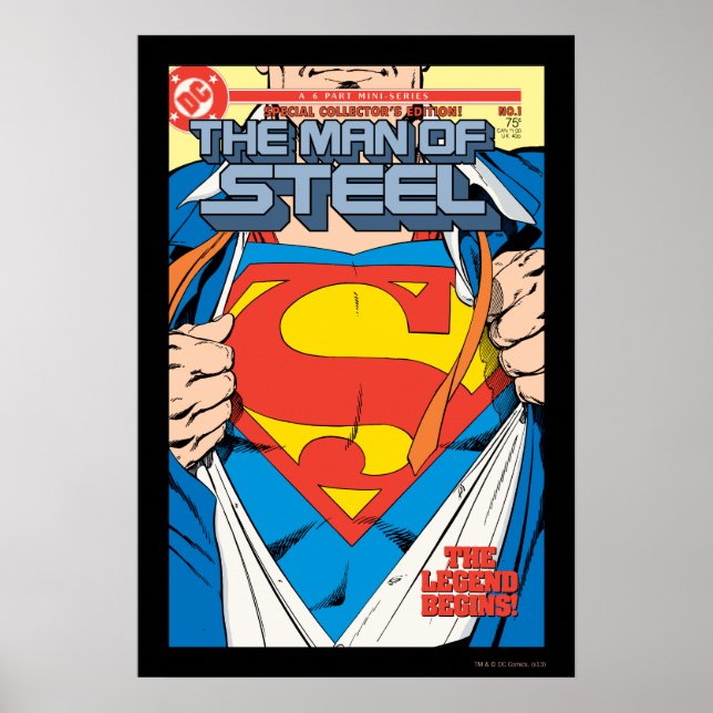 Póster The Man of Steel #1 Collector's Edition (Frente)