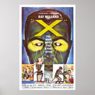 Póster The Man with the X-ray Eye Science fiction  poster