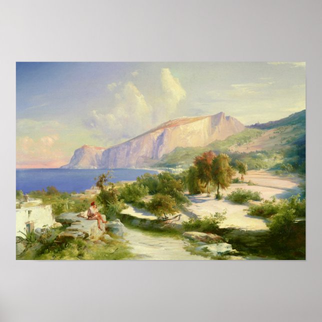 Póster The Marina Grande, Capri, c.1829 (Frente)