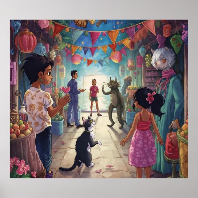 Póster The Market Between Worlds (Frente)