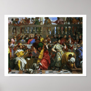 Póster The Marriage Feast at Cana, detail of musicians an