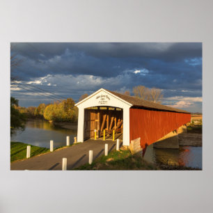 Póster The Medora Covered Bridge Built In 1875