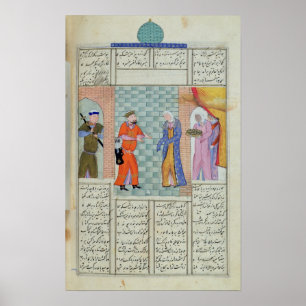 Póster The meeting of Khosro and Chirin in the palace