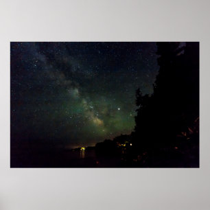 Póster The Milky Way Over Gouldsboro Bay, Maine