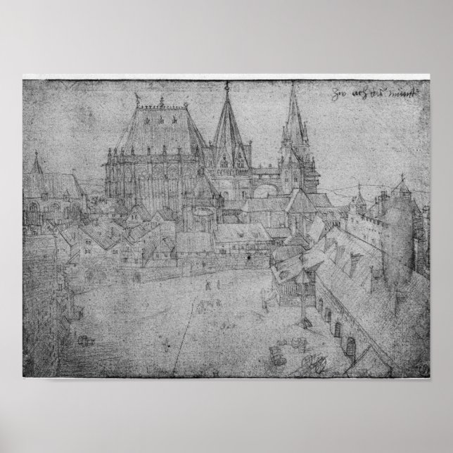 Póster The Minster at Aachen, 1520 (Frente)