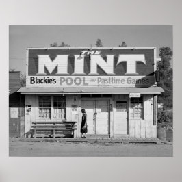 Póster The Mint Pool Hall, 1940