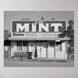 Póster The Mint Pool Hall, 1940