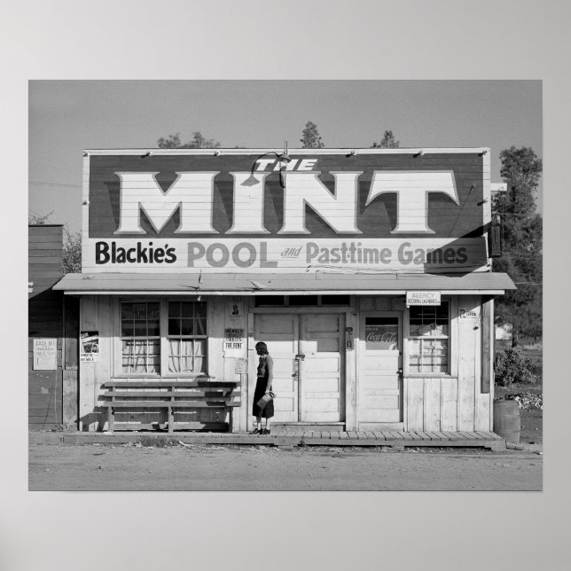 Póster The Mint Pool Hall, 1940 (Frente)