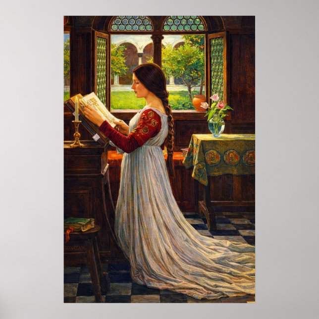 Póster The Missal by John William Waterhouse (Frente)