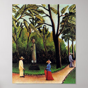 Póster The Monument to Chopin by Henri Rousseau