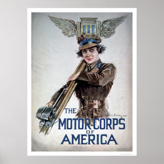 Póster The Motor Corps of America - Young Woman (US02076)