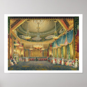 Póster The Music Room, from 'Views of the Royal Pavilion,