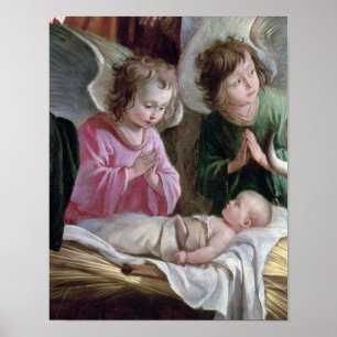 Póster The Nativity, from the Buxtehude Altar, 1400-10