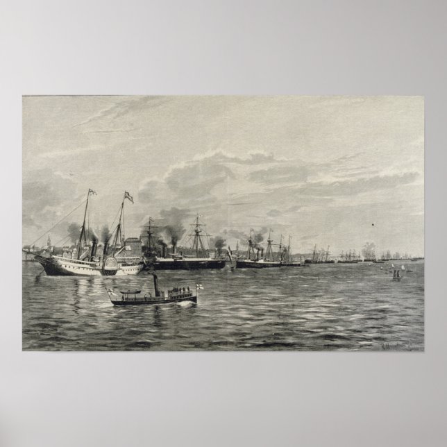 Póster The Naval Review in Kiel (Frente)