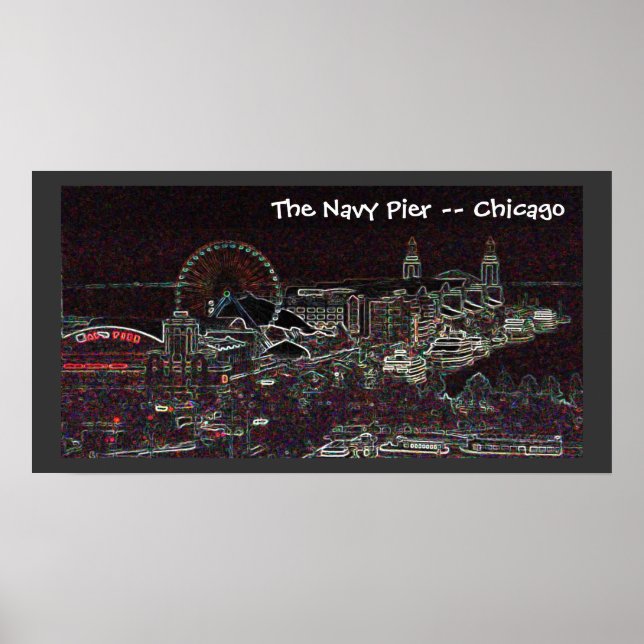 Póster The Navy Pier -- Chicago (Frente)