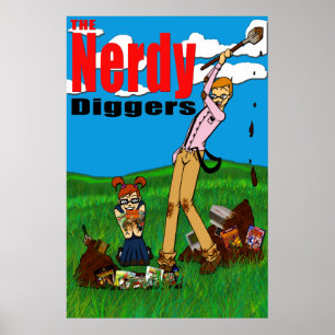 Póster The Nerdy Diggers - Standard Logo - Poster 24x36