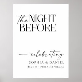 Póster The Night Before Wedding Rehearsal Dinner Poster