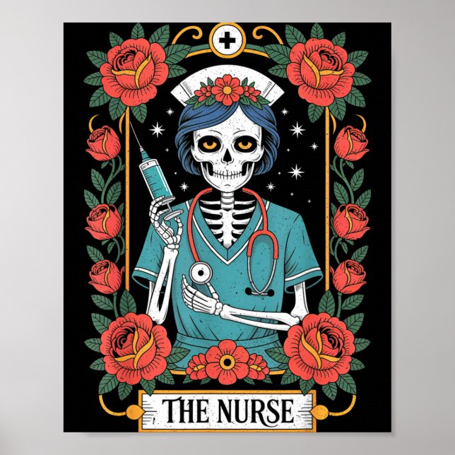 Póster The Nurse Tarot Card  (Frente)