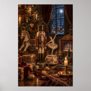 Póster The Nutcracker Dream   Vintage Old World Christmas