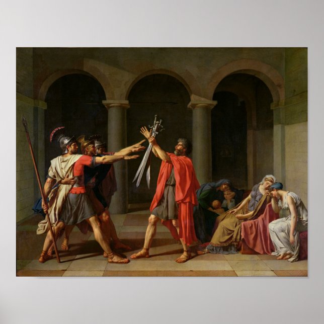 Póster The Oath of Horatii, 1784 (Frente)
