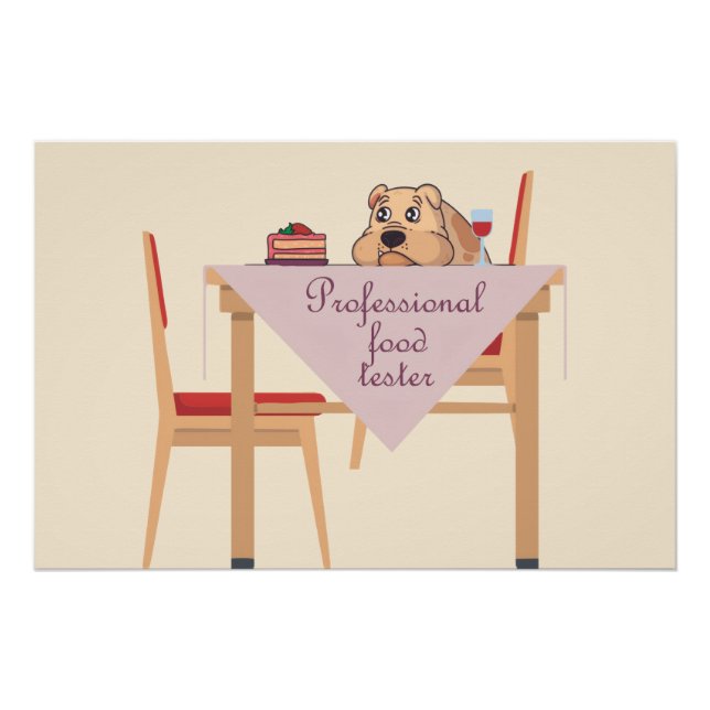 Póster The official Food Tester, not Taster! (Anverso)