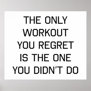 Póster The Only Workout You Regret